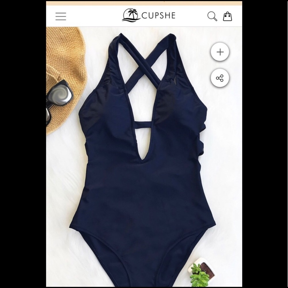 One piece swimsuit- Navy blue